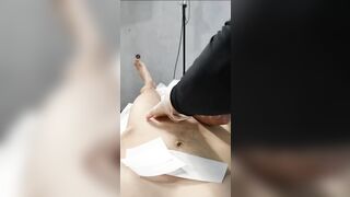 왁싱 중 사정