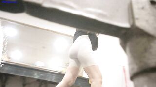 ⭐壁には目がある⭐⭐オリジナルのトイレショット⭐⭐⭐桃が熟しているときにハイヒールを履いた若い女性 ipcam (7)